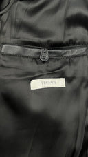 Blazer monopetto in pelle Versace Collection