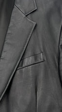 Blazer monopetto in pelle Versace Collection