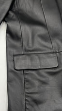Blazer monopetto in pelle Versace Collection