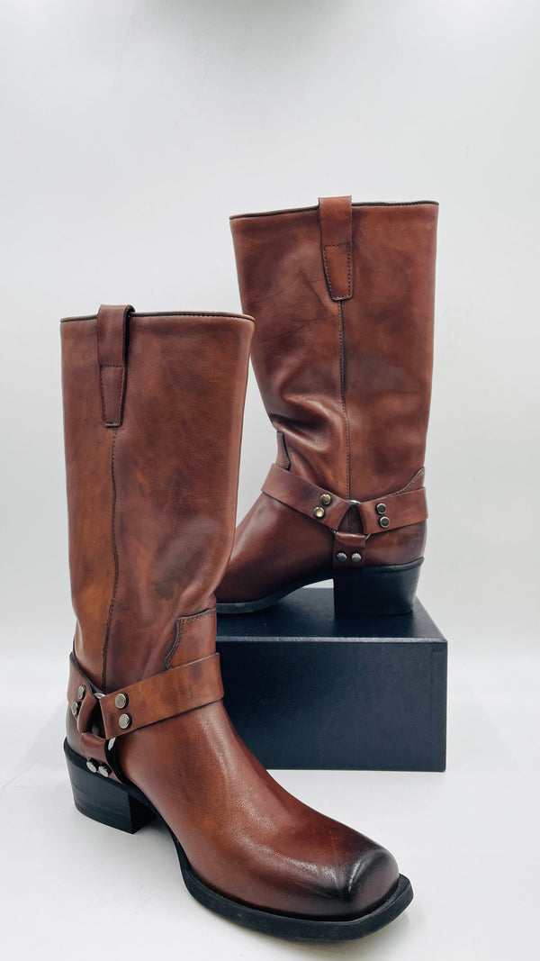 Stivali in pelle N.40