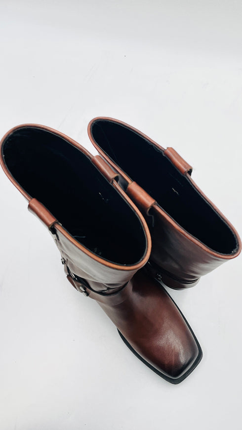 Stivali in pelle N.40