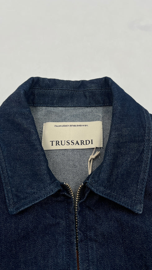 Giacca jeans con cartellino