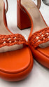 Sandali platform "Planet" arancio