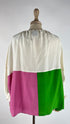 Blusa retro color block