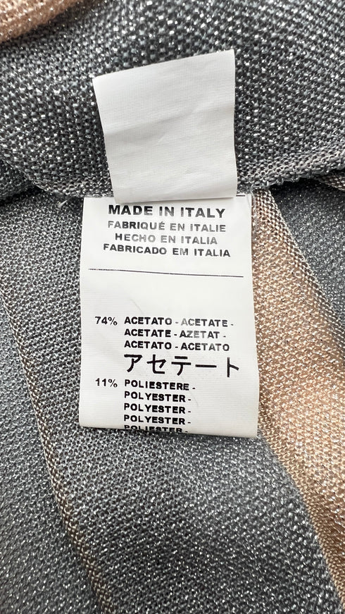 Abito midi fiori lurex