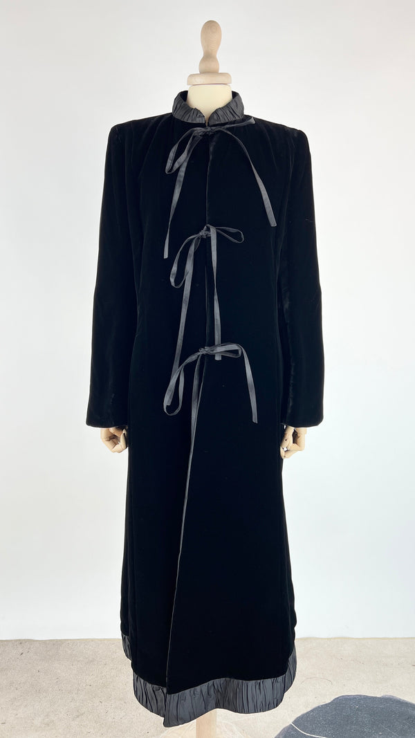 Soprabito lungo in velluto