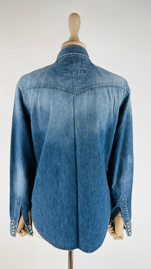 Camicia sfiancata in denim