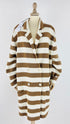 Cardigan righe cartellino