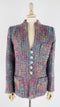 Giacca tweed multicolor