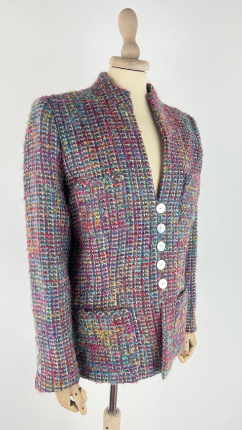Giacca tweed multicolor