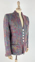 Giacca tweed multicolor