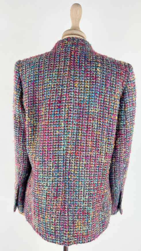 Giacca tweed multicolor