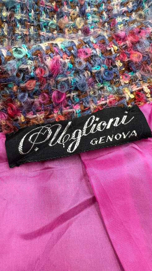 Giacca tweed multicolor