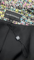 Blazer sfrangiato multicolor