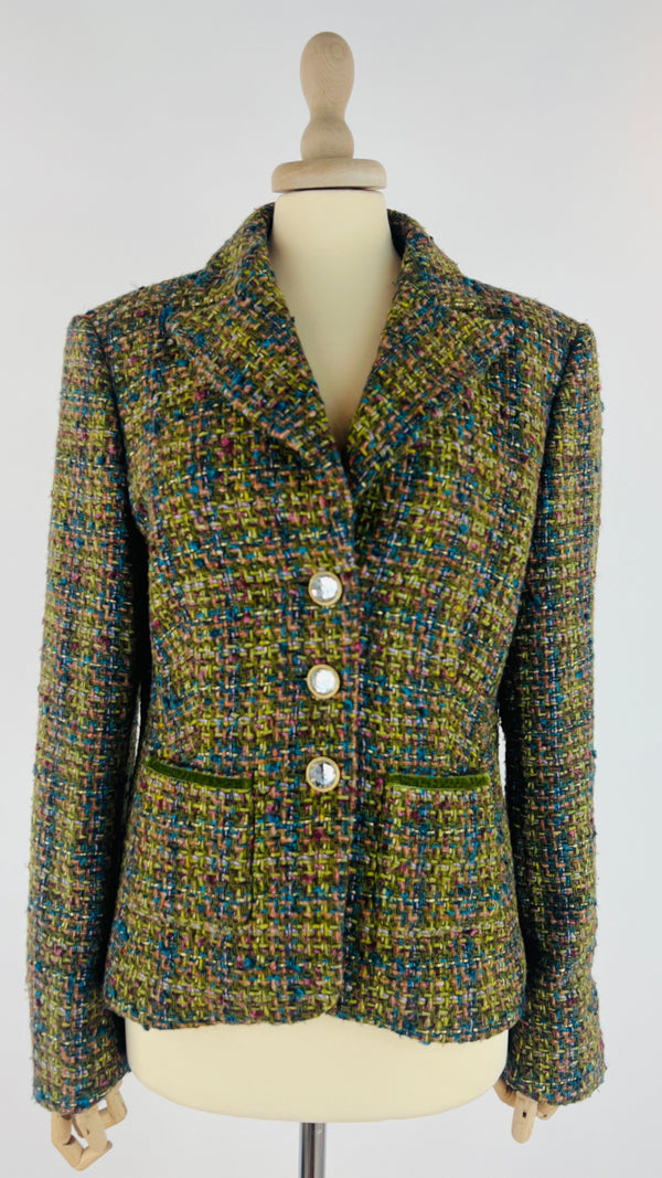 Blazer corto tweed