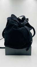 Borsa nabuk nero Moschino