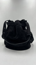 Borsa nabuk nero Moschino